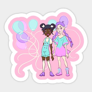 Pastel Balloons Sticker